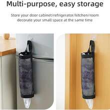 Wall-Mounted Plastic Bag Dispenser, Garbage Bag Holder, Kitchen Tool Storage Bag, Space-Saving Design, Suitable For Storing Plastic Bags, Shopping Bags, Toilet Paper And Kitchen Paper
