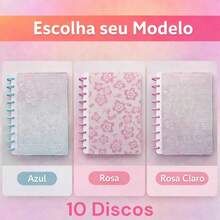 Smart Disc Notebook B5 Hardcover College Ruled School Notebook Floral 3D - DARK PINK - View 6