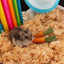 Conjunto de Brinquedos para Roer e Petiscos para Hamster: Pedras de Roer com Sabor de Cenoura e Morango, Petiscos de Grama Seca para Hamster (Decorativo e Funcional) - Laranja - Visão 5