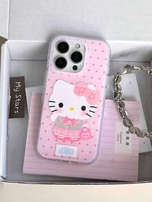 Sanrio 三丽鸥可爱卡通Hello Kitty波点女孩时尚手机壳，兼容 14/16 Pro/17 Pro Max，柔软硅胶保护套，兼容 13/15 Pro Max - 彩色 - 查看 2