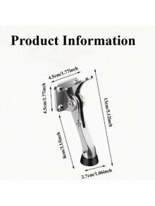 Tope de puerta de goma reforzado, tope de puerta montado en la pared, cojín para el hogar, dormitorio, baño - Multicolor - Ver 11