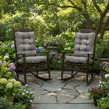 Outdoor Indoor Waterproof Seat Chair Outdoor & Indoor Waterproof Seat Chair Cushions With Ties Chair Back Cushion Recliner Seat Mat Outdoor Dining Chair Cushion For Patio Cushion Furniture - 葉夢 - 查看 3