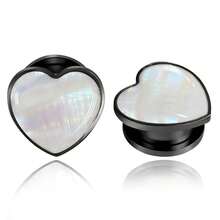 2件装优雅心形耳廓耳扩，不锈钢材质，适合穿刺佩戴，可拉伸耳洞，是送给女性的礼物。 - 1334 - 查看 18