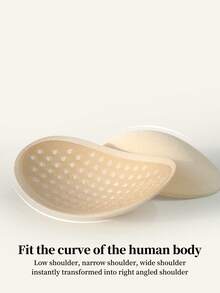 1/2 Pair Unisex Adhesive Shoulder Pads, Straight Shoulder Shaping Pads, Suitable For Various Occasions - Multicolor - View 3