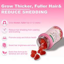 MONTUE 3Pcs Optimal Selection Hair, Skin And Nails Pectin Gummies, 2500 Mcg Biotin Per Serving, Vegetarian Formula, Strawberry Flavor,80 Count, 40 Total Servings - 240個裝 - 查看 4