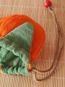 柿子香味香囊挂饰，可挂在后视镜上或用作汽车挂饰，束口袋，迷你钱包，零钱包 - 彩色 - 查看 8