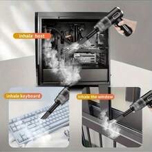 Upgraded Portable Wireless Handheld Vacuum Cleaner, One-Time Pickup Of Snack Crumbs/Pet Hair, With Dust Cup + Washable Filter, Cyclonic Suction Wireless Vacuum Cleaner. USB Charging (2000mAh) High Capacity Lithium Battery, Suitable For Car/Office/Home - Multicolor - View 3