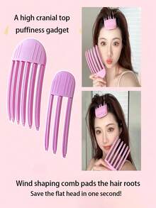 1pc/2pcs Unisex High-End Volumizing Hair Clips, Hair Root Volumizing Device For Tall Scalp, Bangs Styling Clip, Non-Damaging & Natural Voluminous, Volumizing Comb, Hair Root Volumizing Clip, Styling Tool For Men And Women - Multicolor - View 7