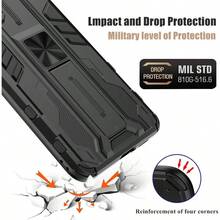 Case For Reno 8 Pro/Reno 8 Pro+ - Shock Absorbing Protective Soft TPU And Hard PC Case With Stand - Gray - Gris - View 6