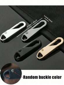 Kit de reparación de cremalleras de acero inoxidable - Piezas de repuesto universales para deslizadores de cremallera, adecuado para ropa y carteras - Fácil de instalar, duradero y de larga duración - Multicolor - Ver 7