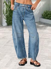 Women Pants - Màu xanh lam - Xem 1