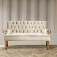 Loveseat Sofa For Living Room, Couch In A Box, Sofa Para Sala, Love Seats Furniture, Long Couches, Settee, Textile - Màu be - Xem 10