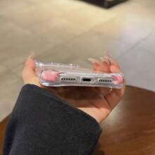 粉色磁吸透明水晶糖果色软TPU手机壳，适用于 17 AIR 16 15 14 13 12 Pro Max/Plus，防震保护套 - 粉色 - 查看 7