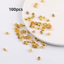 A Box Of 400 Pieces Of 6mm Earbud And Earplug Accessories, Featuring Butterfly Buckle Metal Ear Holders - Used As DIY Handmade Earring And Ear Hook Plug Accessory Materials