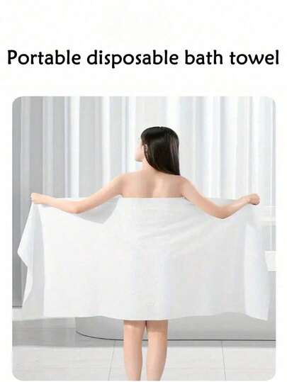 5 st/förpackning lyxiga engångsbindor, 70 g/m² mjuk non-woven, individuellt förpackade, 50 x 100 cm, lämpliga för resor, gym och utomhusbruk