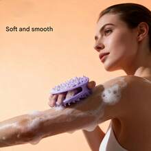 1-10个装旋风双面硅胶沐浴刷，家用洗发沐浴刷，清洁必备品 - 彩色 - 查看 4