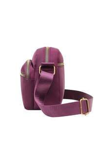 Versatile Crossbody Bag For Women Multiple Pockets Small Messenger Purse Fashion Satchel For Commuting And Daily Use - Màu tím - Xem 8