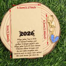 10pcs Lovely Heart Shaped Keychain Set, Valentine's Day Gift, Anniversary Gift, Comes With 3 Different Greeting Cards, Party Favor, Holiday Bulk Gift, Appreciation Gift, Student Classroom Reward - Multicolor - View 8