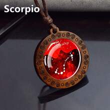 1PC Zodiac Constellation Pendant Necklace Men's Astrology Charm Gift For Birthday Valentine's Day And Special Occasions - style - View 22