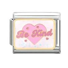 1件装滴油DIY意大利模块化手链，饰有文字、爱心、花朵元素，适合作为派对礼物送给朋友/情侣，适用于圣诞节、新年、万圣节、情人节等场合，设计迷人，不锈钢材质，本地制造，实用时尚，圣诞节和万圣节必备单品，沉稳的秋季色调，圣诞风格 - M290455 - 查看 16