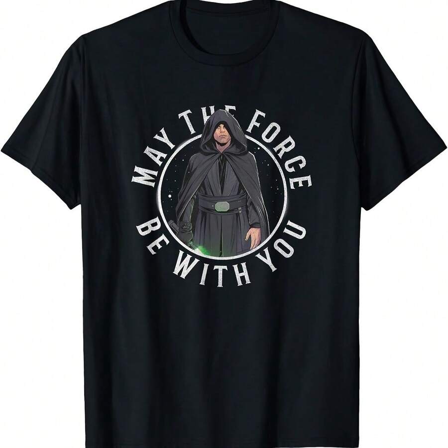 The Dalorian Retro Luke Skywalker Circle T-Shirt - Yellow - View 1