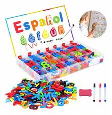 TendenciaWegalife. ®   Juego De Letras Magnéticas En Español, Alfabeto Magnético Material Montessori Didactico Para Hogar Y La Escuela Con 3 Plumones Y Borrador, Juguetes Educativos Para NiñosCalidad premium - Bolsas únicas para comercio y eventos - Ver 12