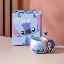 Disney 官方授权情侣马克杯，家用办公杯，女士马克杯，生日礼物，陶瓷杯 - 彩色 - 查看 7