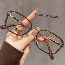 新款猫眼超轻老年眼镜高清染色高端阅读眼镜，时尚中老年女性适用 - A - 查看 16