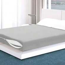 Double Mattress Cover, Polyester Fabric - Xám - Xem 2