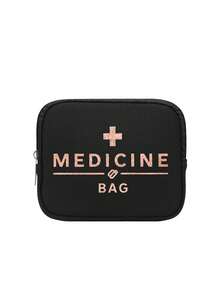 Tragbare Reise-Medikamenttasche, Muster mit "MedikamentTASCHE" und Muster, tragbare Camping-Medikamenttasche, kompakte Erste-Hilfe-Tasche, Version für Reise und Zuhause, tragbare Aufbewahrungstasche, kleine Medikamenttasche, praktische Medikamenttasche, Notfallausrüstung, in verschiedenen Farben erhältlich, für den täglichen Gebrauch/Outdoor/Reisen, unverzichtbar für gesundheitsbewusste und unterwegs Nutzer, Muss-haben Medikamentisches Zubehör, täglicher Gesundheitsorganisator, Raumdekoration - Verschiedenfarbig - Übersicht 13