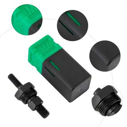 M6 Rivet Nut Alloy Rivet Nut Tool Modern Rivet Nut 2.5*2.5*5.7cm/0.98*0.98*2.44in Gross Weight 0.1kg/0.22lbs