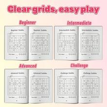 经典数独谜题书，分级挑战，大尺寸清晰网格，附带答案页，提升逻辑思维和专注力 - 聰明頭腦數獨挑戰 - 查看 10