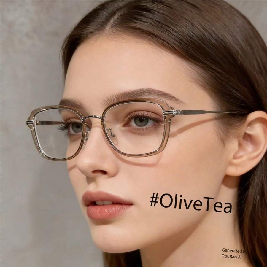 新款猫眼超轻老年眼镜高清染色高端阅读眼镜，时尚中老年女性适用 - A - 查看 1