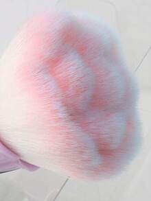 Wooden Handle Rose Brush, Nail Powder Remover Cleaning Brush, Rose Shaped Long Handle Nail Brush, Used For Acrylic Nail Trimming, Cleaning And Makeup Brush Tools - Green - View 3