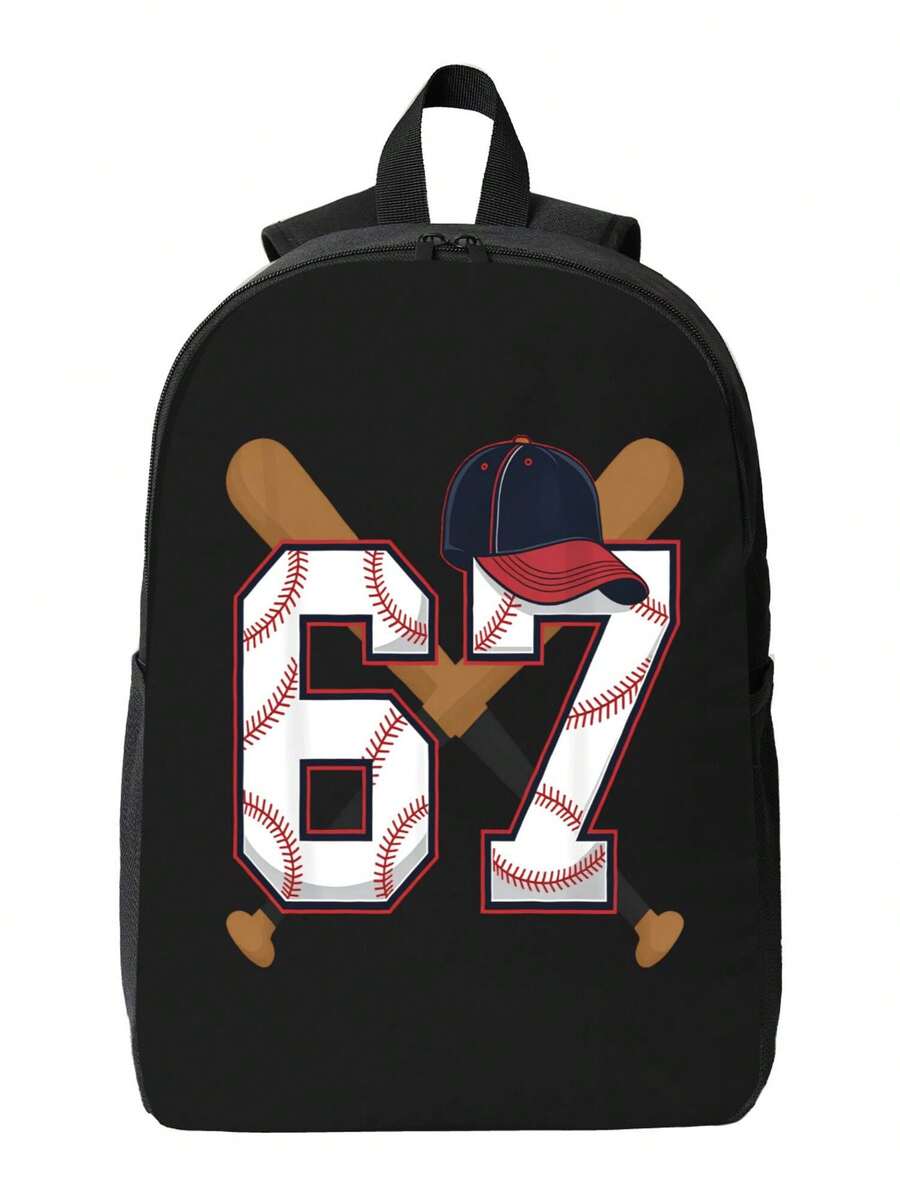 6 7 SIX SEVEN Backpack Simple Lightweight Backpack Fashion Travel Backpack Laptop Backpack 17 Inch - màu đen - Xem 1