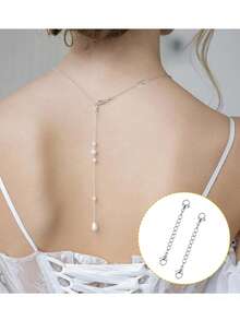 1pc Stainless Steel Vacuum Metallized Hypoallergized Pendant Chain, 2mm Wide, Stainless Steel Cross Chain Gold Titanium Steel Women's Necklace Rose Gold Flat O Chain Clavicular Chain Electroplated Choker Chain, Various Lengths - Multicolor - View 3