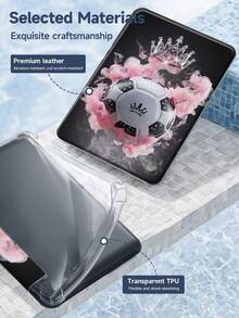 Ayotu 1个皇冠足球图案平板电脑保护套和Kindle电子书保护套,适用于iPad 10代、iPad 11/iPad Air 4/iPad Air 7/9.7英寸、Galaxy Tab A9 Plus、Kindle(11代-2024年发布)(6英寸)、Kindle Paperwhite 12代(2024年发布),绝佳节日礼物,时尚简约设计 - 彩色 - 查看 8