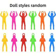 1个圣诞装饰降落伞玩偶，户外手抛飞行玩具，适合儿童