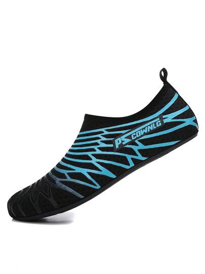 新款男士潜水鞋，速干赤脚水鞋，是沙滩、游泳、冲浪和潜水的理想之选。鞋底采用优质橡胶制成，鞋面采用透气面料，穿着舒适休闲。