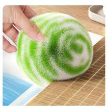 1pc Blue Sponge Ball Desktop Cleaning Ball, Bathroom Sink Scrub Brush, Washbasin Cleaning Ball - Multicolor - View 8