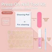 2026 Gothic Charm Nail Set – Valentine's Day Short Almond-Shaped Fake Nails. Handmade Fake Nails Suitable For Various Occasions, Such As Birthday Celebrations, Weddings, Or Just Casual Everyday Wear – 23*8*4 Cm. - Follow Your Heart - 查看 5