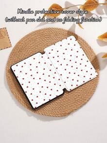 Kingsung Funda protectora para tableta con patrón de puntos en forma de corazón, apta para 9.7/10.2/10.5/10.9/12.9/Pro 11, 10th Gen, Galaxy Tab S6 Lite 10.4 pulgadas, Kindle Paperwhite 12th Gen (lanzamiento 2024), Kindle 11th Gen (lanzamiento 2022), Kobo Clara Colour, suave y a prueba de golpes, con función de soporte inteligente/activación/suspensión automática - Multicolor - Ver 9