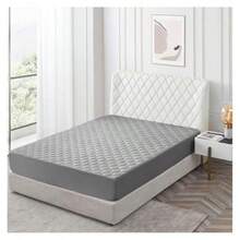 zxr Protector de Colchón BlandoProtector Cubre Colchón Impermeable para La Protección del Colchón Resistente A Los Ácaros del Polvo Gris Matrimonial-Full84 - Gris - Ver 1