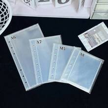 20/30/50张/袋装 A6/A7/M5/A8 透明内芯，活页贴纸簿替换内页，贴纸计划本替换内芯，PP 高透明材质，适用于粘贴贴纸、制作贴纸簿、照片卡片、办公计划本收纳 - 無色 - 查看 2