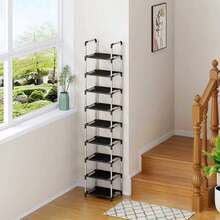 1pc Dust-Proof Storage Rack, Iron Art Shoe Cabinet, Multi-Layer Non-Woven Fabric, Entryway Home Simple Shoe Rack - Multicolor - View 16