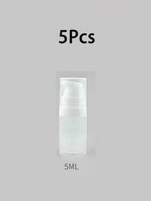 5/10/15毫升 1/2/3/4/5/6个装 透明真空泵瓶，真空化妆品乳霜泵瓶，旅行装可重复灌装容器，适用于乳液、精华液、洗发水和其他洗漱用品，也适用于DIY粉底液、凝胶、精华液、保湿霜等。 - 彩色 - 查看 15