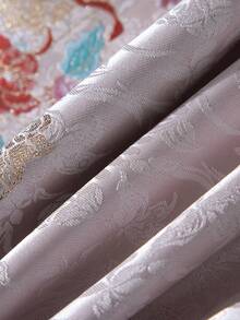 This Crane And Floral Design Creates A Modern Chinese Style Round Neck Vest For Women, Offering An Elegant And Casual Look. The Lightweight Sleeveless Tang-Style Vest Is Perfect For Spring And Summer, Layered Over A Shirt. Made Of Comfortable Fabric, It Features A Shorter Front And Longer Back, With Side Slits. Suitable For Holidays, Casual Wear, Vacations, Social Occasions, And Everyday Wear. - 花色 - 查看 9