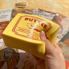 畅销超柔软慢回弹黄色黄油棒挤压玩具，教室办公室减压神器 - 黄色奶油棒香味柔软挤压玩具，适合玩耍和减压，揉捏礼物 - 彩色 - 查看 5