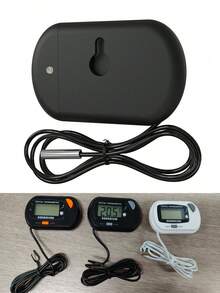 Digital Aquarium Thermometer With Probe, Waterproof Electronic Temperature Gauge For Fish Tank, Reptile, Turtle, With Memory Function, Suitable For Home Use - Multicolor - View 9