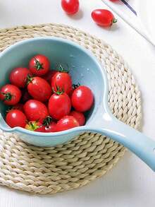 1pc Thick Plastic Long Handle Water Ladle, Kitchen Bathing Fruit Vegetable Cleaning Scoop - Multicolor - View 5